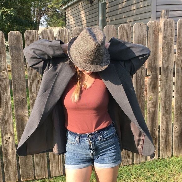 Vintage Imperial by Haggar Grey Suit Jacket - Picture 2 of 16